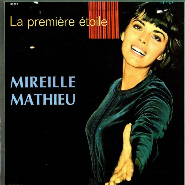 Mathieu Mireille La Première Étoile LP Ad Vinyl